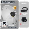 Walfos Universal Pot Lid Replacement Knob, 2 Packs Heat Resistant