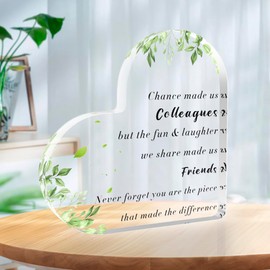 Gifts For Coworker Christmas Gifts Coworker Gifts For Farewell Gifts For Coworkers Acrylic Decoration Plaque Birthday Gifts For Coworkers Female Colleague Gifts Friends Gifts Going Away Gifts