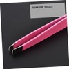 FOMIYES 4pcs Eyebrow Tweezers Stainless Steel Diagonal Tweezers Comb for