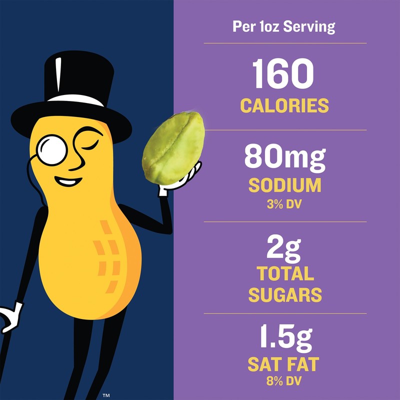 PLANTERS Deluxe Pistachio Mix, Party Snacks, Plant-Based Protein, 14.5 Oz