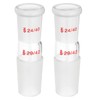 PATIKIL Glass Reducing Connecting Adapter, 2 Pcs from 24/40 Outer