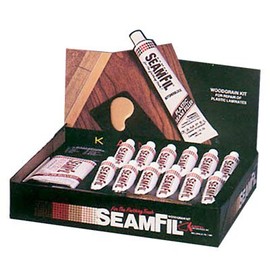 Kampel SeamFil Woodgrain Kit - 12 Colors, Solvent, Knife