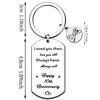 QMVMV 10th Anniversary Keyring for Him Her 10 Year Wedding