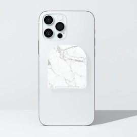 Flipstik 3.0 Foldable Adhesive Phone Mount – Sticks to Any Flat Surface – Hands Free Selfies, Videos, Car Mount, Phone Stand, Travel Accessory – Sticky Phone Mount (Carrara Marble)