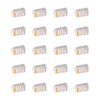 100Pcs CAT6 RJ45 Metal Shielded Connector Safe Reliable Net Shielded