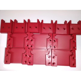 Milwaukee COMBO: 6 / 6 HEAVY DUTY Milwaukee M18 TOOL and Battery Holders Mount MADE IN USA