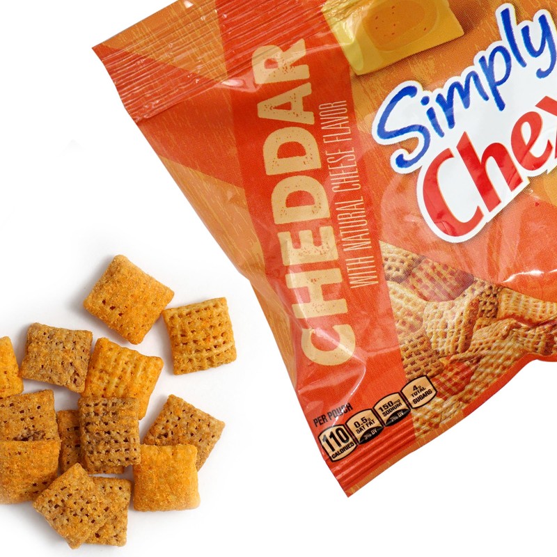 ChexMix Cheddar 0.92oz Bags (8 Pack), Snack Mix, Snack Packs,