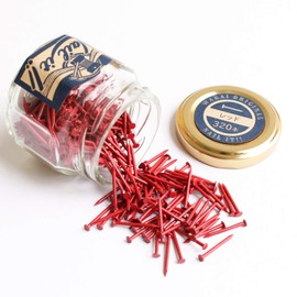 Wakai Sangyo NB70012 Nail It Nail Color, Red, Approx. 320 Pieces per Bottle, Nail Size: Length: 0.7 inches (19 mm), Thickness: #17 (approx. φ0.06 inches (1.47 mm))