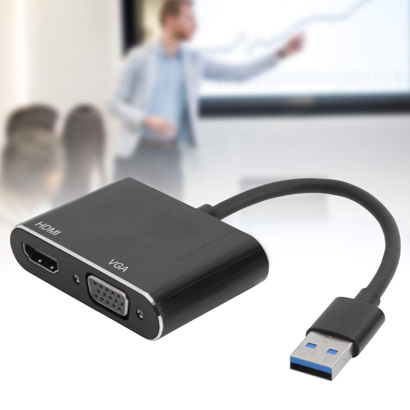 Tangxi Adaptador USB 3.0 a VGA, Convertidor de Energía para