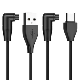 USB A + USB C Charger for Garmin vivoactive 6/5/ 4/3, Instinct, Instinct 2X Solar - 2 Pack 3.3ft/100cm