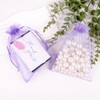 G2PLUS Lilac Organza Gift Pouches, 13x18 CM Large Organza Favour