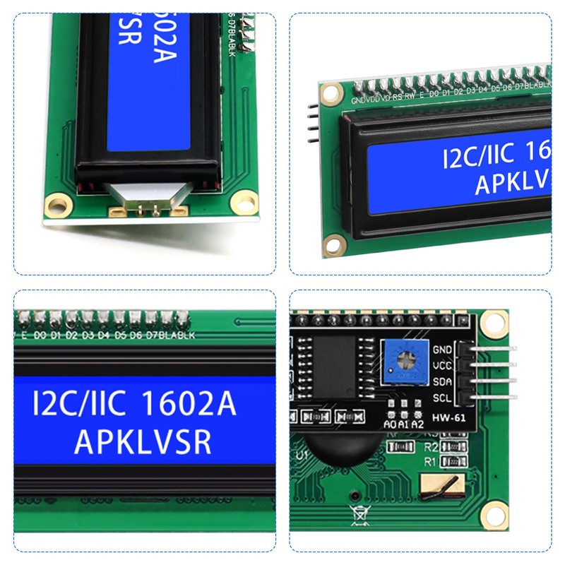 APKLVSR LCD I2C IIC Display Module, 16 x 2 Character