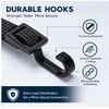 4Pack 100cm Black Bungee Cords with Hooks