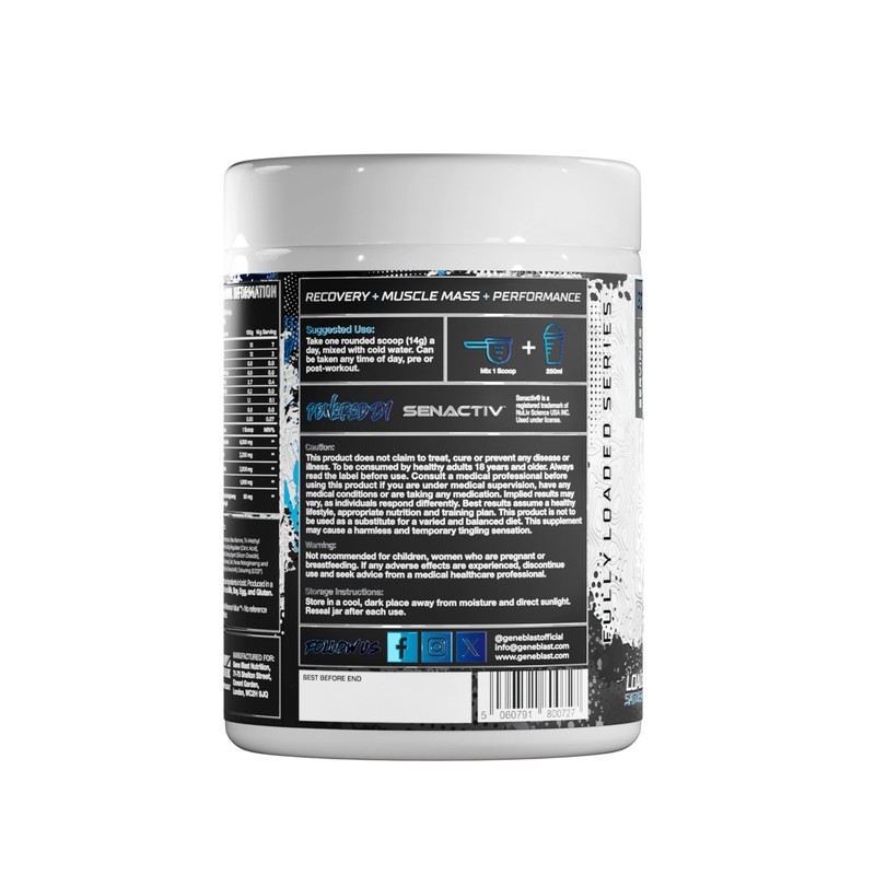 Gene Blast Creatine Saturation Formula | Ultimate Pre-Workout for Strength,