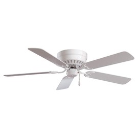 Minka-Aire F565-WH Mesa 52 Inch Flush Mount Low Profile Ceiling Fan in White Finish