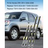 4 Pcs Weatherstrip Window Molding Trim Seal Belt 72410-SCA-E01 Fit