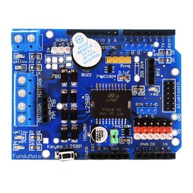 Hailege L298P Motor Driver Module Arduino UNO R3 Shield L298P Motor Shielding H-Bridge Drive Shield Expansion Board High Performance DC Stepper Motor Controller for Arduino
