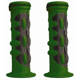 Yana Shiki GRP-4076-GREEN Rubber Slip-on Sport Bike Grips for 7/8" Handle Bars