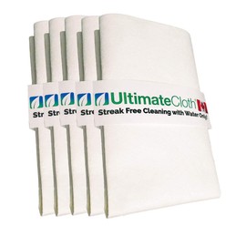 Ultimate Cloth® The Original Streak Free Cloth - 100% MiraFiber® - Incredible Miracle Cloth that Cleans with WATER ONLY - Windows and all Glass, Mirrors, Stainless Steel, Granite, Quartz, TV and Computer Screens, Cars, Boats, Kitchens, Bathrooms, and Mor