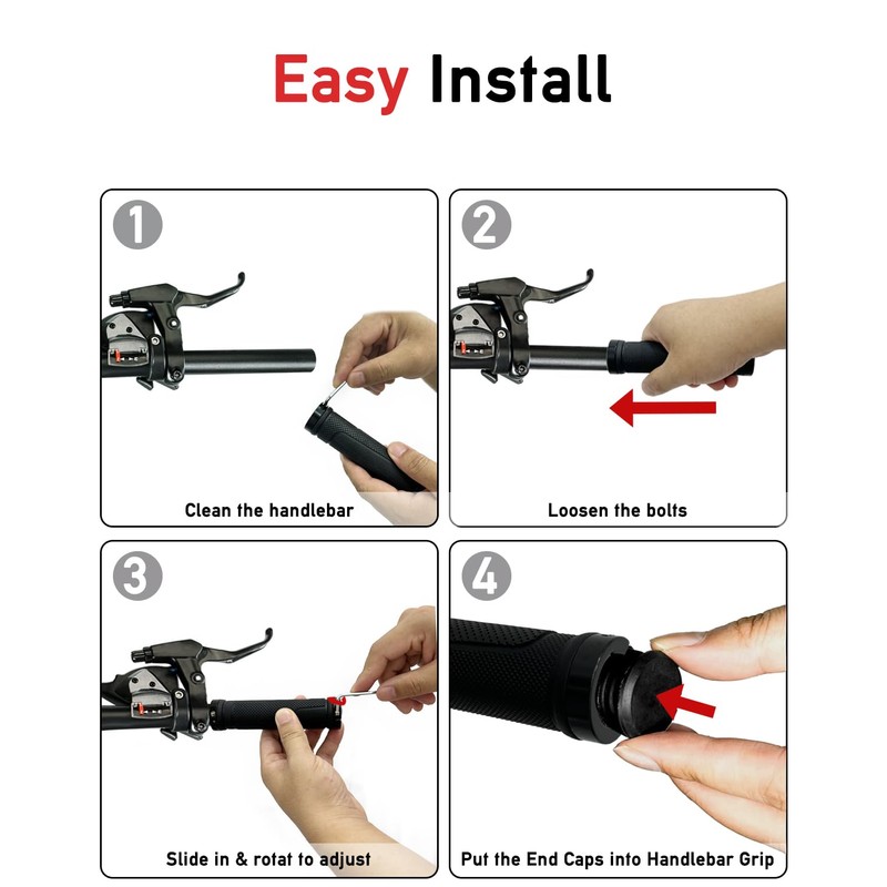 Bike Handlebar Grips, Replacement Bicycle Grips, Bike Handle Bar Wraps