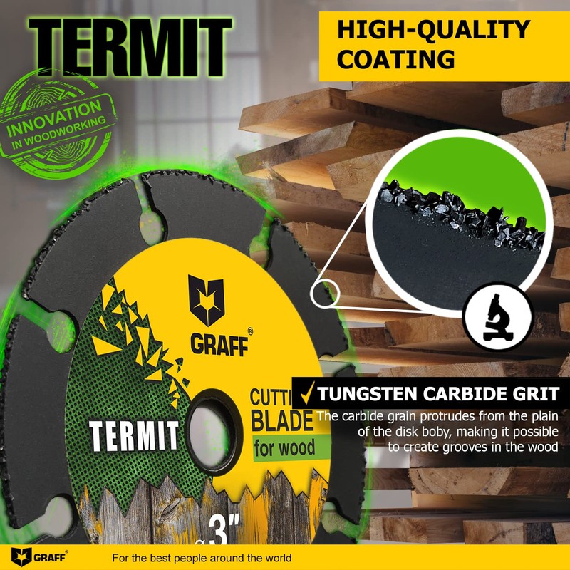 GRAFF Termit 115 mm Cutting Disc for Wood and Plastic,