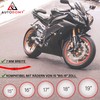 Autodomy Motorcycle Rim Sticker Complete Set for 2 Wheels 15