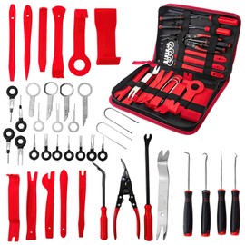 SHANDABULIU 40 Pcs Herramientas De Extraccin De Interiores De Automviles, Kit de Palanca de Herramientas de Extraccin, para Audio de Automviles,...   