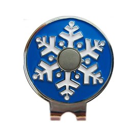 Christmas & Holiday Golf Ball Marker with Magnetic Hat Clip | Hand-Painted, Raised Metal Design, Perfect for Golfers