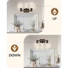 GOEBLESON 3-Light Bathroom Light Fixture, Farmhouse Vanity Lights for Bathroom
