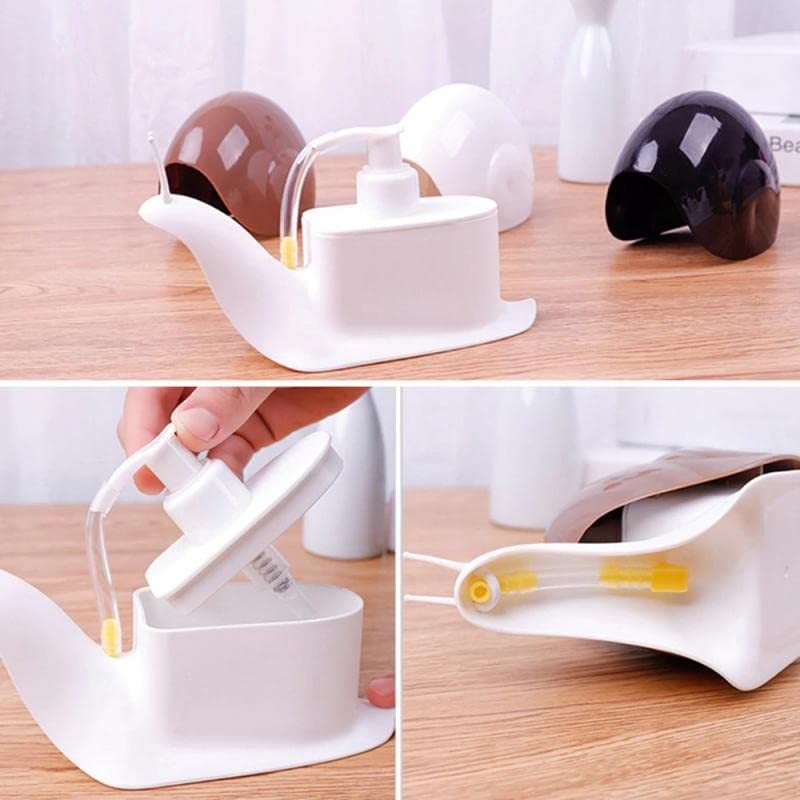 Cute Snail Soap Dispenser, Soap Liquid Dispenser Snail Shape Press