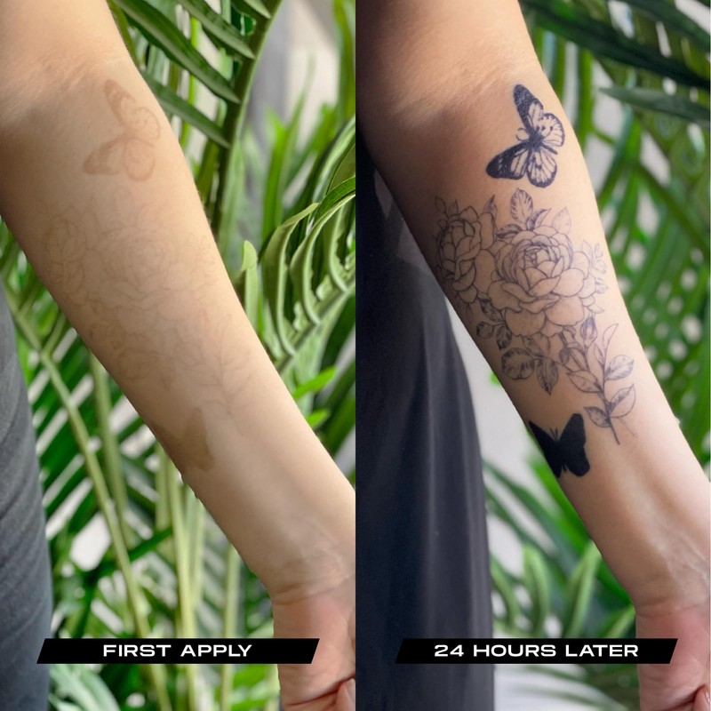 Inkfinity - Butterflies Inkfinity Semi-Permanent Tattoos: Skin-Safe Ink, Designed to