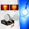 Partsam - 2 luces LED redondas de doble cara y
