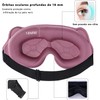 Antifaz para Dormir 3D con Tapones para Los Oídos, Correas