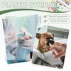PETAXCELL Feeding Syringes with Cap, Plastic Syringes for Liquid Pet