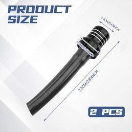 HEVLE 2PCS Gas Fuel Cap Air Vent Hose, Universal CNC Tank Valve Vent Tube with Chekc Ball, Aluminum Breather Valve Fits for 50cc 110cc 70cc 125cc ATV Motorcycle Dirt Pit Quad Bike Motocross