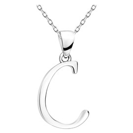 Sofia Milani - Women's Necklace 925 Silver - C Letter Pendant - 50343
