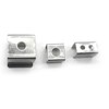 50pcs 12mmx13mmx9mm Stainless Steel Led Rope Light Clamp With M3x12mm