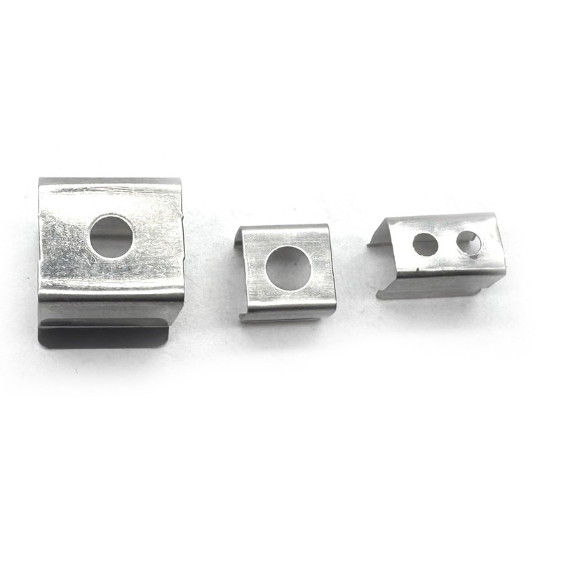 50pcs 12mmx13mmx9mm Stainless Steel Led Rope Light Clamp With M3x12mm
