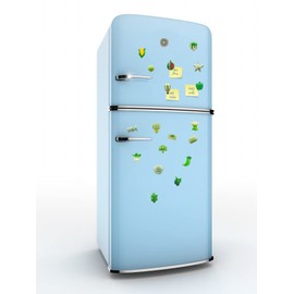 Miswee Random Styles 32 pcs Color Series Resin Fridge Magnet Set Refrigerator Magnetic Sticker whiteboard Home Kitchen Decoration Office Supplies Photo Souvenir (Green)