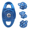 Outdoor Coaxial Movable Side Swing Double Pulley for Climbing Crossing