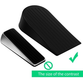 CHURRUP Big Door Stopper - Heavy Duty Door Stoppers for Extra Security and Protection,1pcs, Black