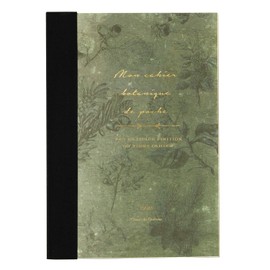 Time Concept Rough B6 Botanical Notebook - 5" x 7", 144 Sheets - Old Book Vintage Style, Composition Journal