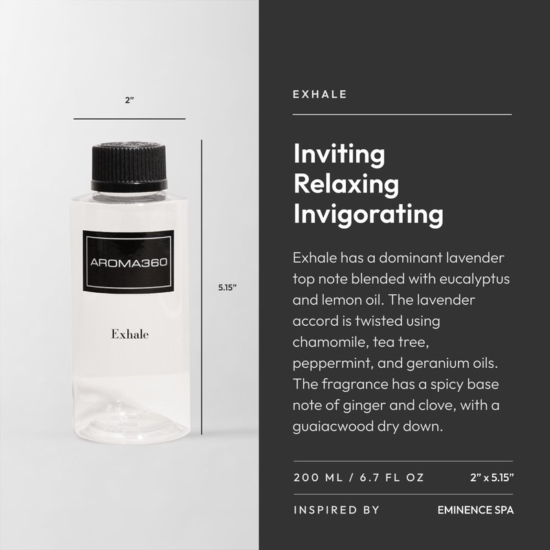 Aroma360 Fragrance Diffuser Oil - Luxury Hotel Inspired - Exhale