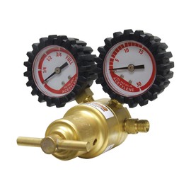 Uniweld RMC100 Centurion Series Acetylene Regulator with "A" Outlet Connection and 200 CGA Inlet