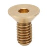 50Pcs Flat Hex Socket Screw Copper Countersunk Head Fastener Hardware