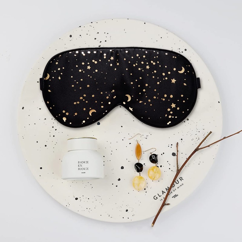 townssilk 100% Silk Sleep mask with Adjustable Strap,Comfortable and Super