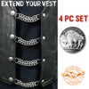 Milwaukee Leather 5 Cent Buffalo Medallion Vest Extender - Double