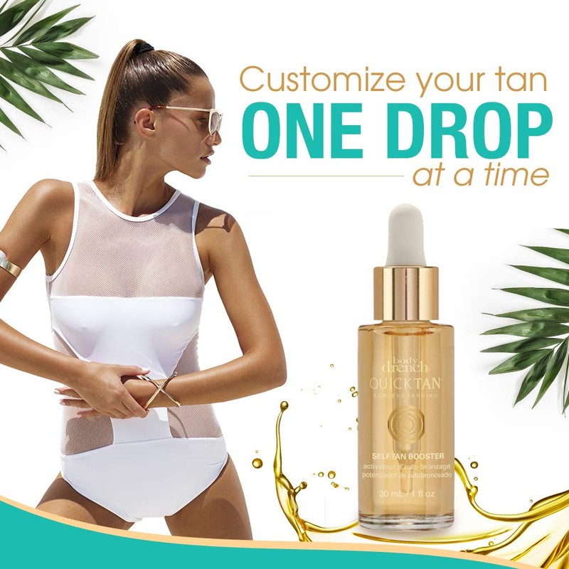 Body Drench Quick Tan Self Tanner Booster Drops – Add