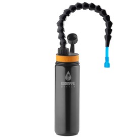 Giraffe Bottle Tower XL Hands Free Drinking System, Insulated Stainless Steel Bottle (length 15 in / 38 cm)