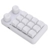 12 Keys Small Keyboard with Dual Knobs and RGB Light